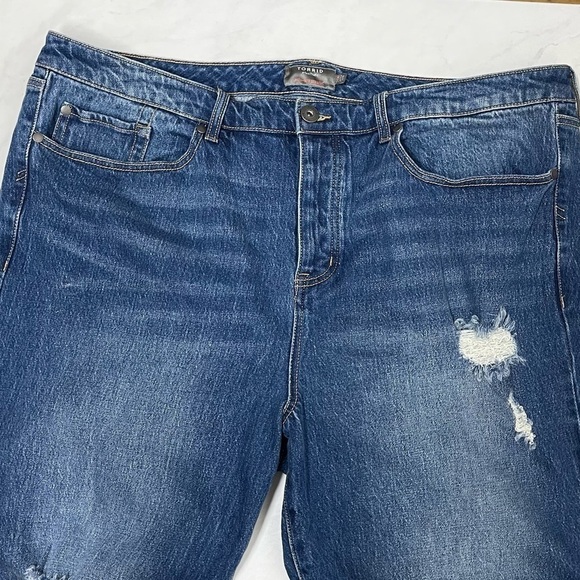 Torrid High Rise Straight Distressed Medium Wash Jeans Size 20 - Picture 3 of 8